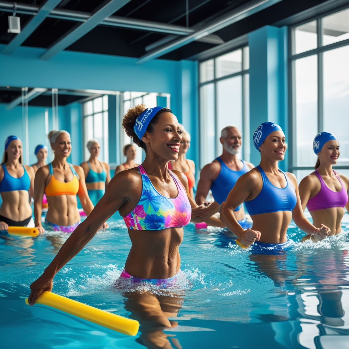 Aqua fitness session at Mystanovia